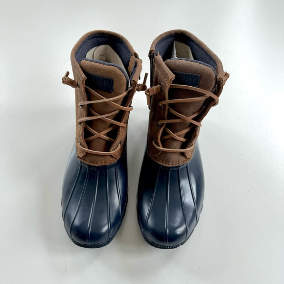 New Womens 7 Sperry Top-Sider Sweetwater Brown/Navy Duck Boots STS98305 - Picture 14 of 14